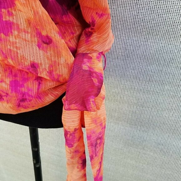 Bar III Long Sleeve Wrap Blouse. Size XXL. New With Tags $59 - Picture 5 of 11